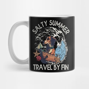 Salty Summer Travel Dog Lover Mug